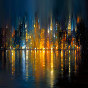 Évzáró akril festés – Ünnepi Városfények - December 27.